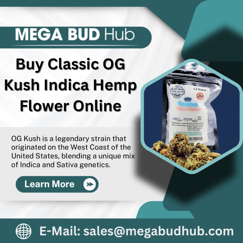 Buy Classic OG Kush Indica Hemp Flower Online